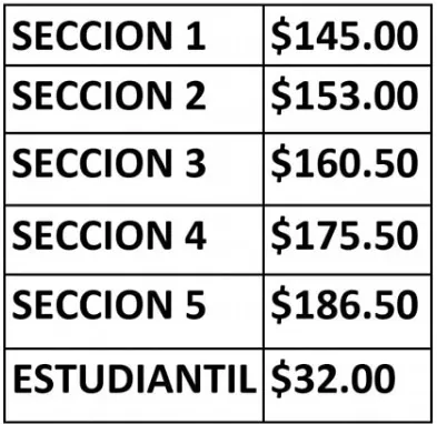 tarifa colectivo local