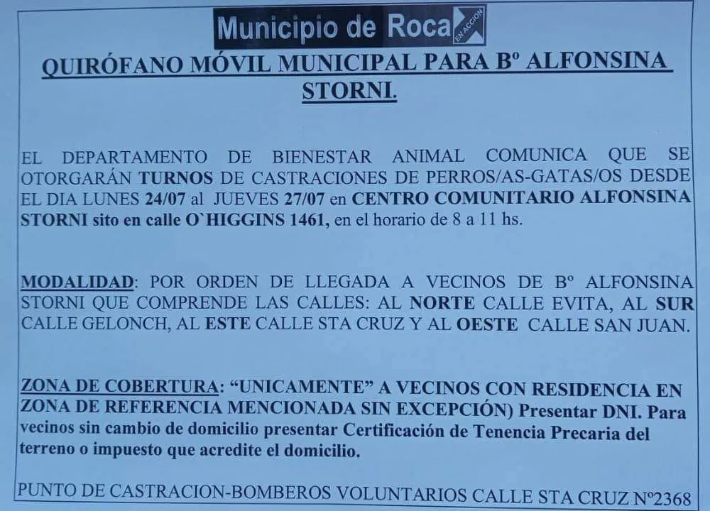 castraciones barrio alfonsina storni