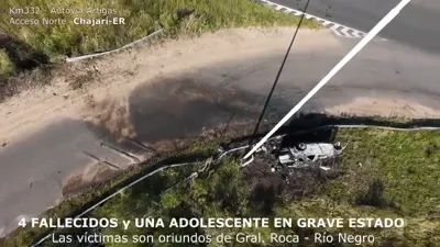 VIDEO siniestro fatal entre rios