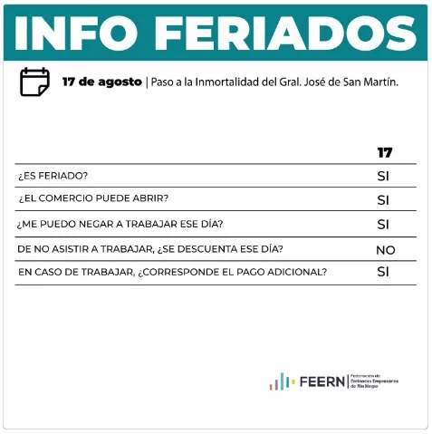 feriado 17 de agosto