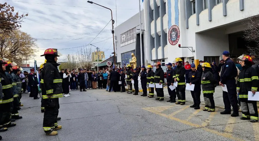 bomberos festejos