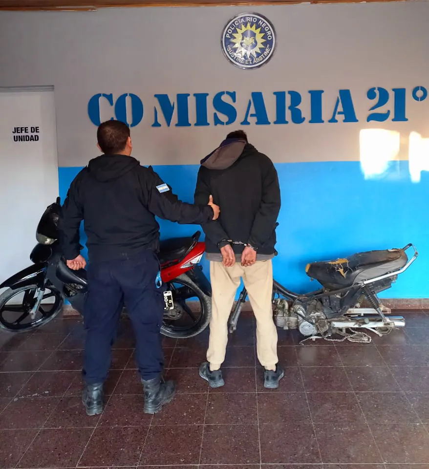 detenido agresión moto