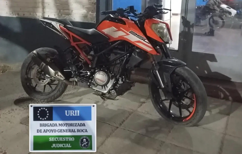 moto secuestrada