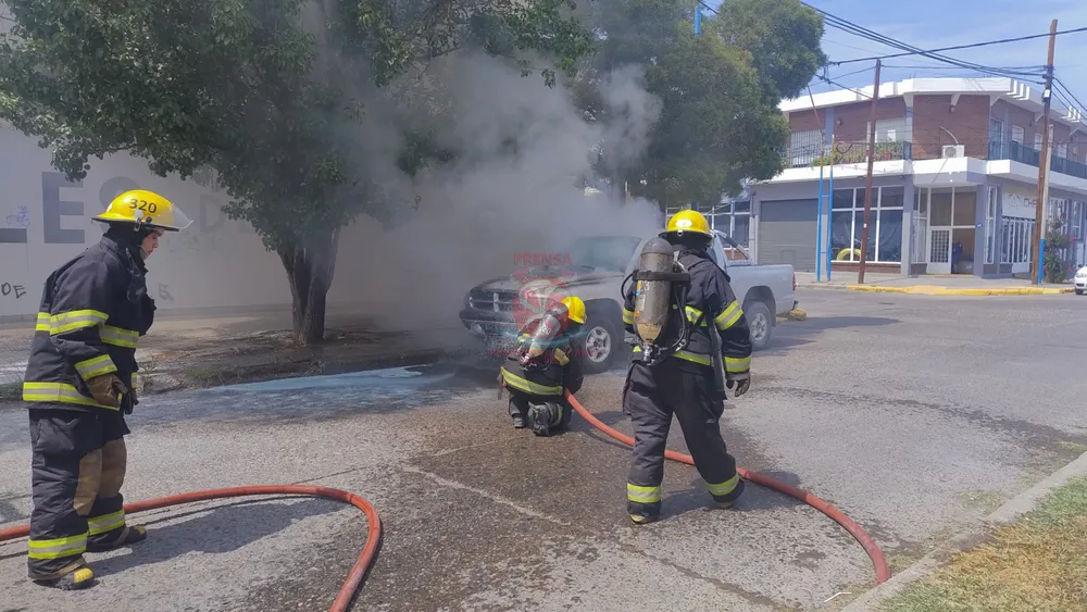 incendio camioneta