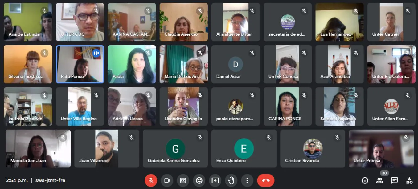 UNTER Plenario de Secretarios Generales