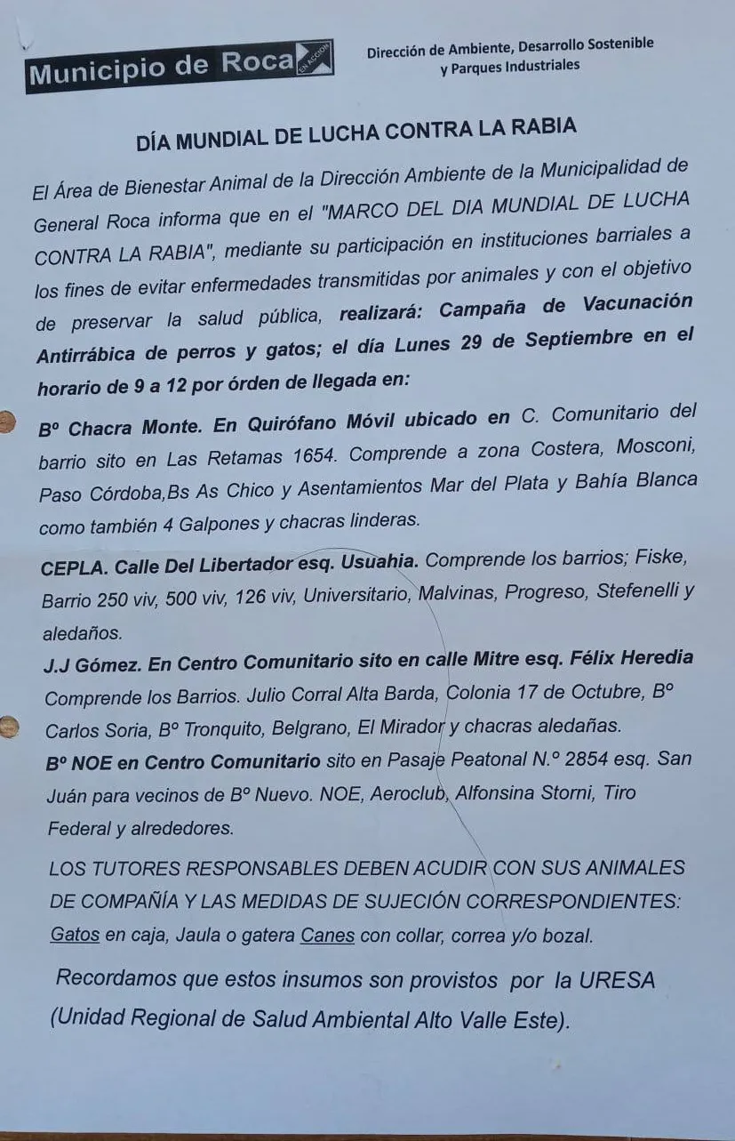 vacunacion rabia