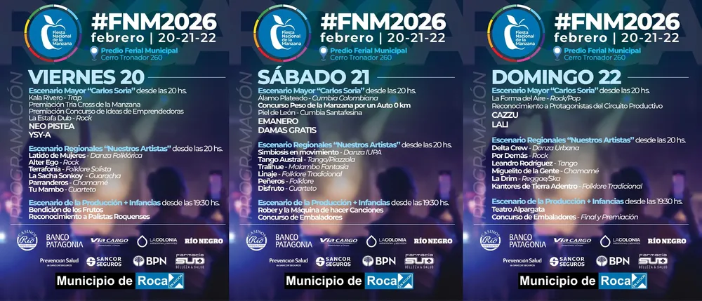 FNM26 artistas escenarios