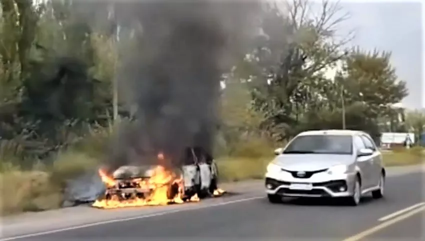 fuego en ruta 22