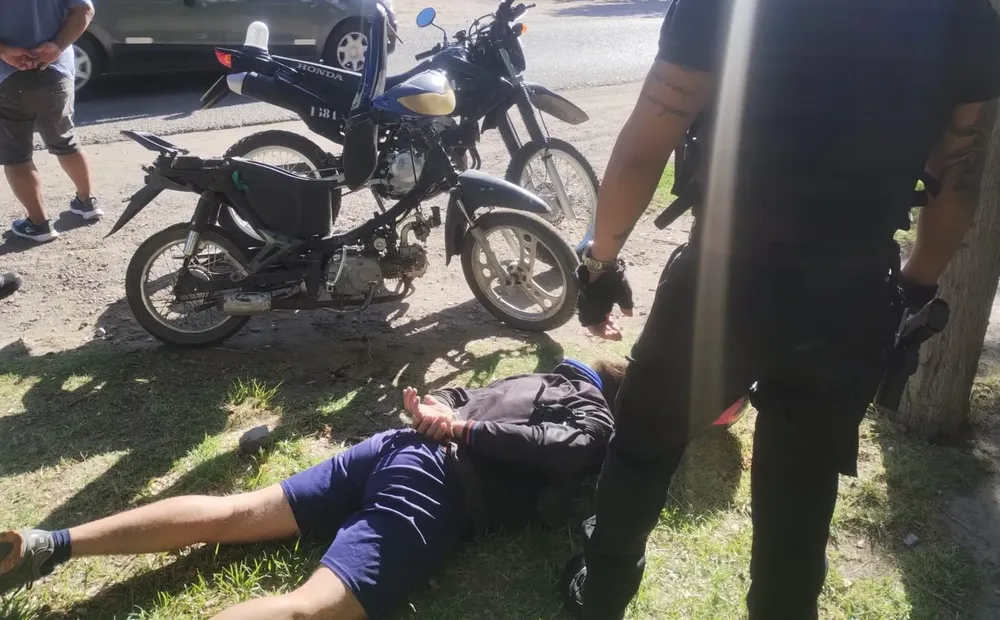 detenido moto