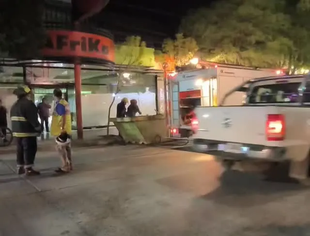 incendio contenedor apagado