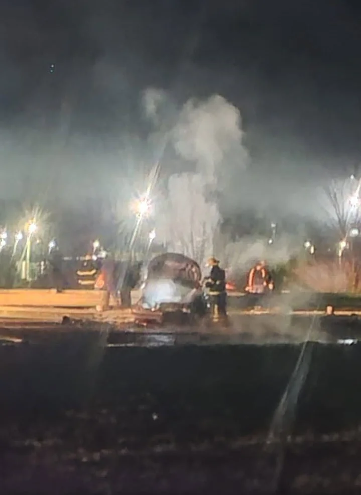 incendio auto ruta 22
