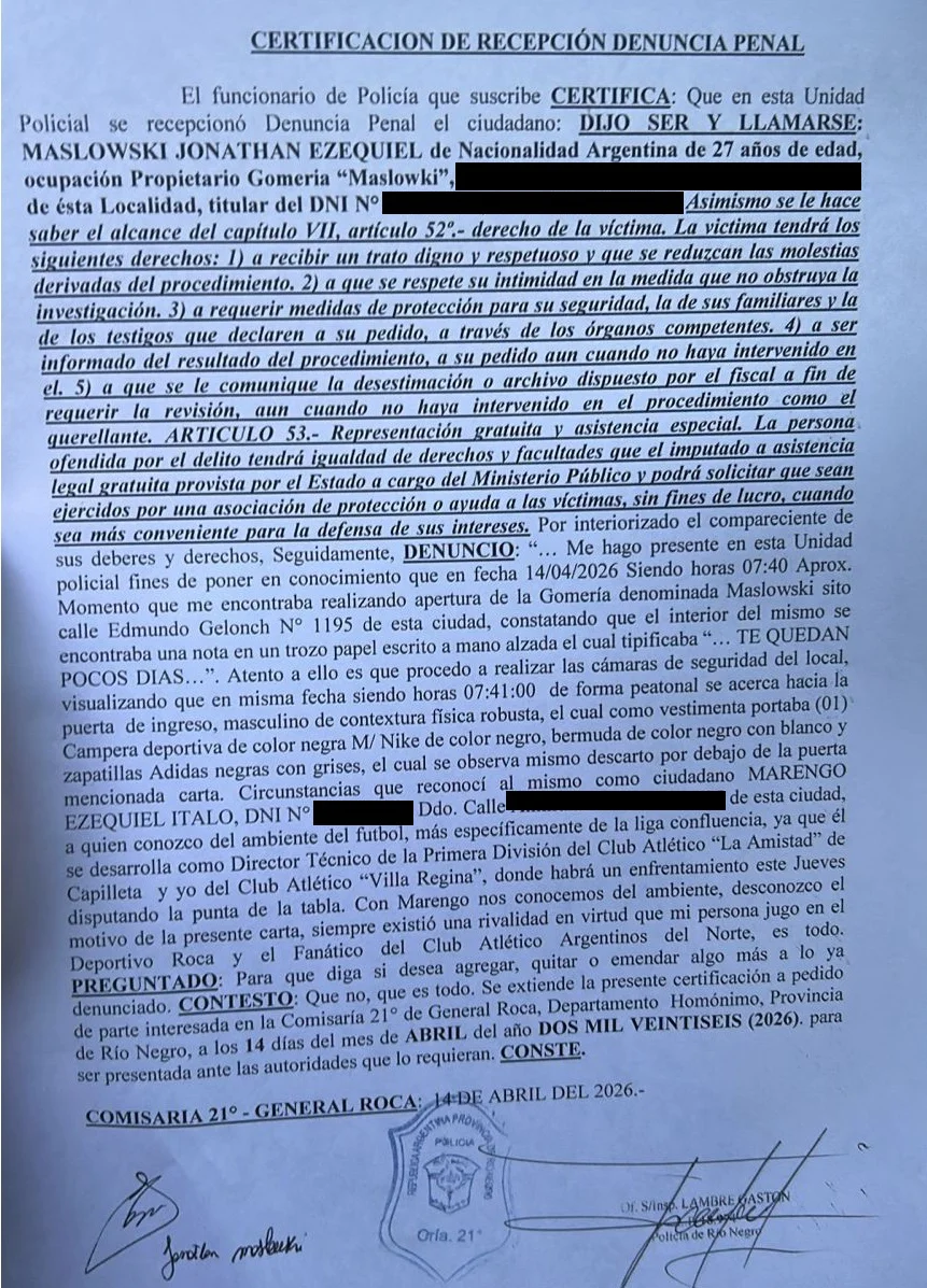 amenaza denuncia policial1