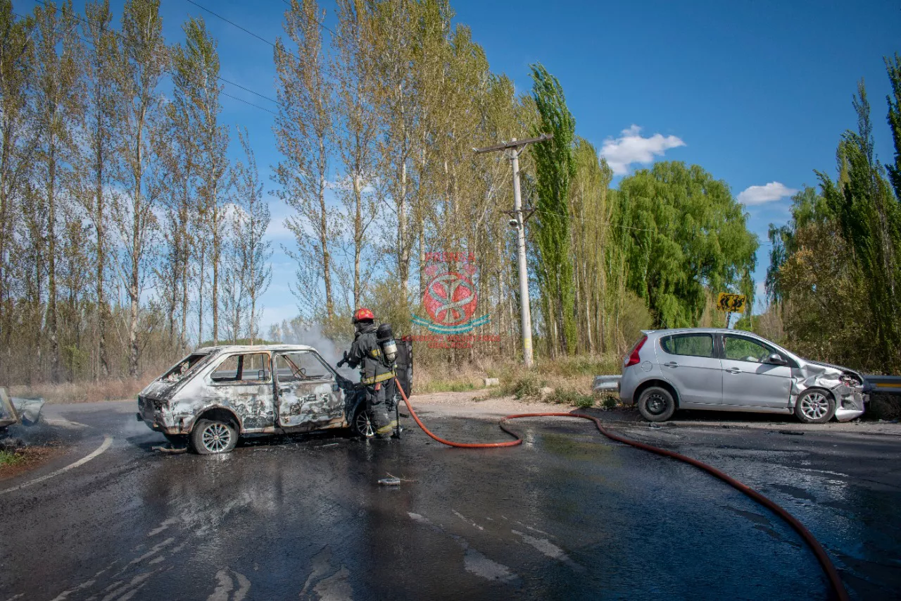accidente e incendio