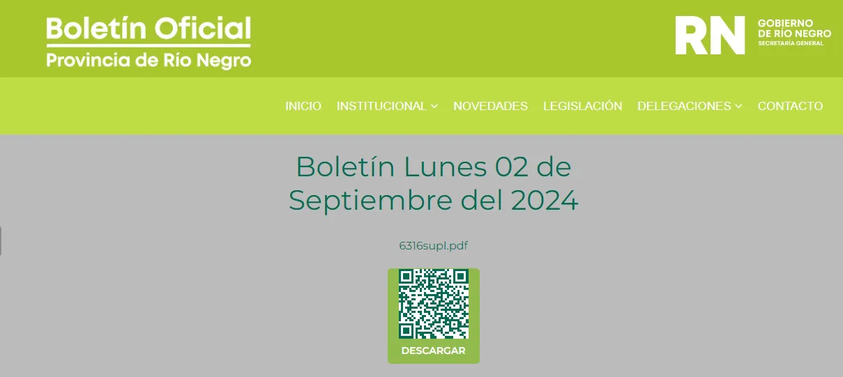 boletín oficial