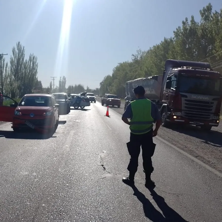 choque en cadena ruta 22