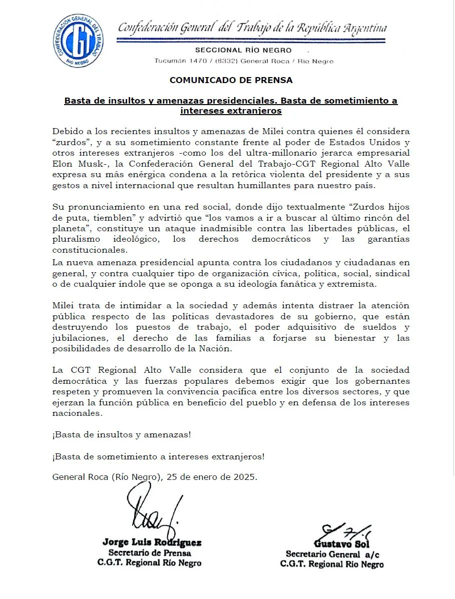 CGT COMUNICADO