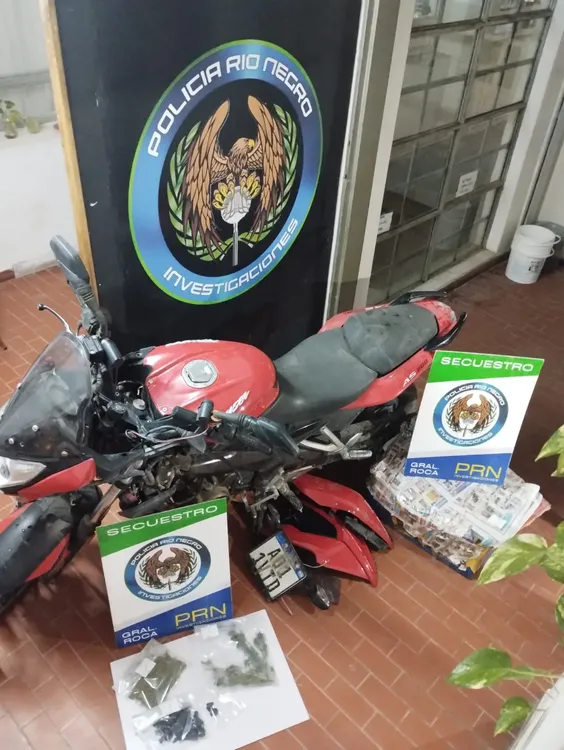 allanamiento moto drogas