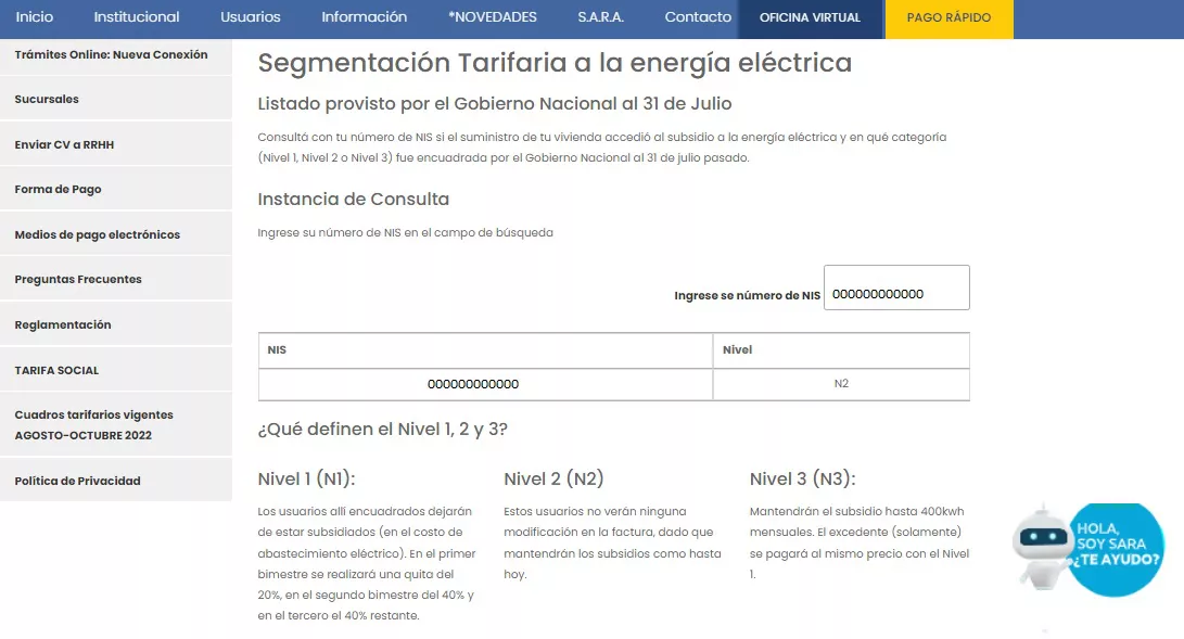 subsidios edersa
