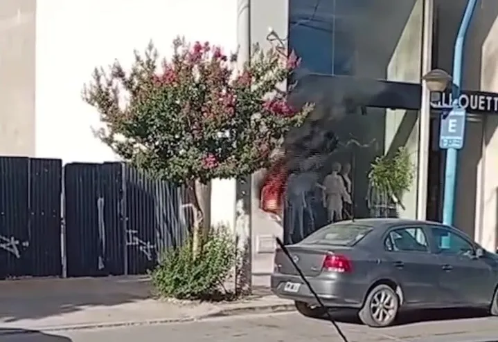 incendio medidor tienda centro