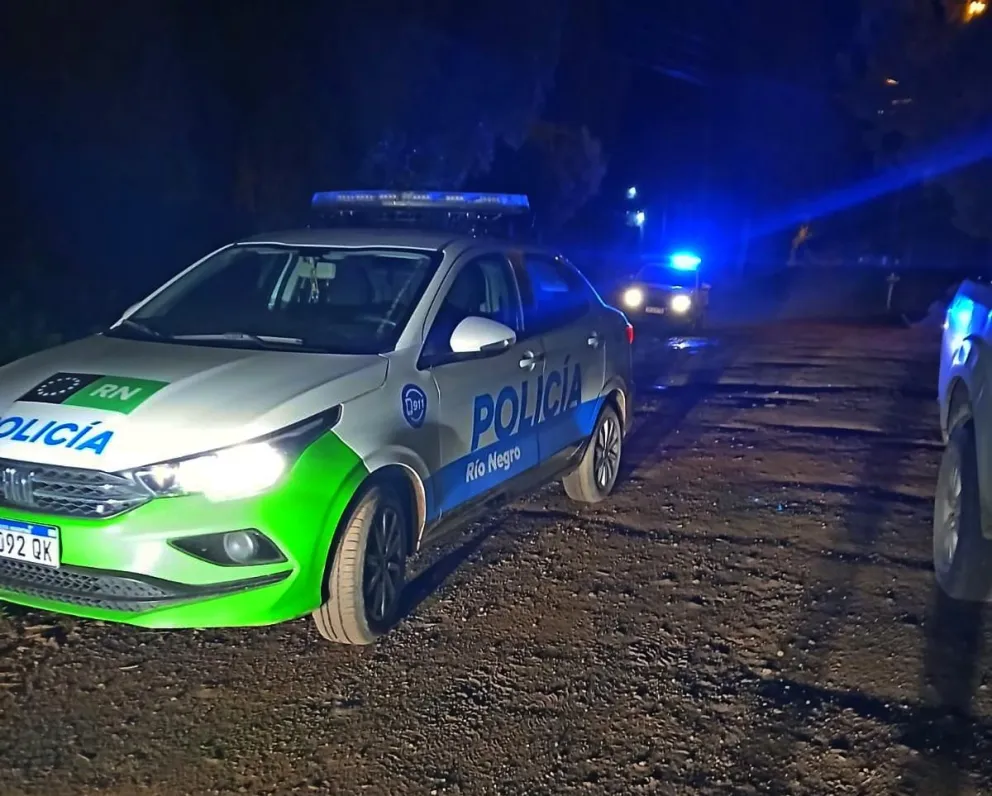 policía patrulleros noche