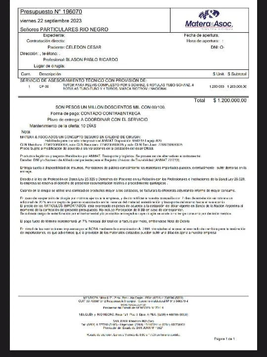 Cesar Freddy Celedón presupuesto