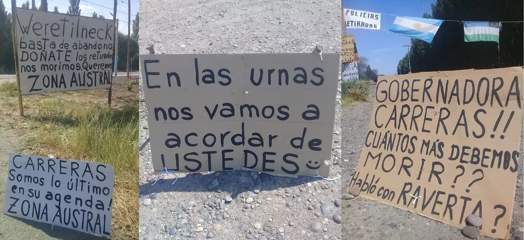 zona autral ruta 22 cervantes carteles