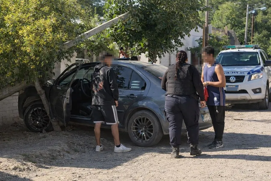 auto barrio progreso choque