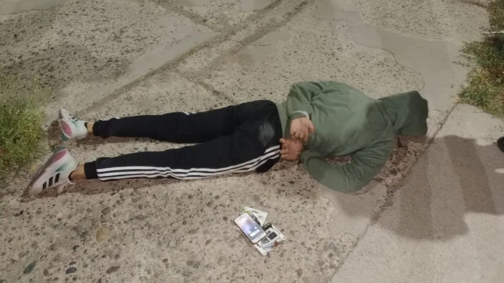 elementos robados - detenido