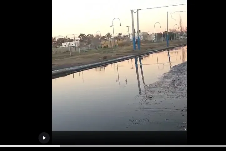 calle inundada