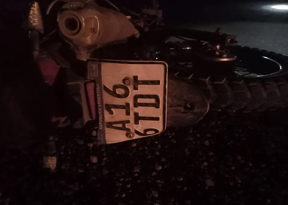 moto atropellado