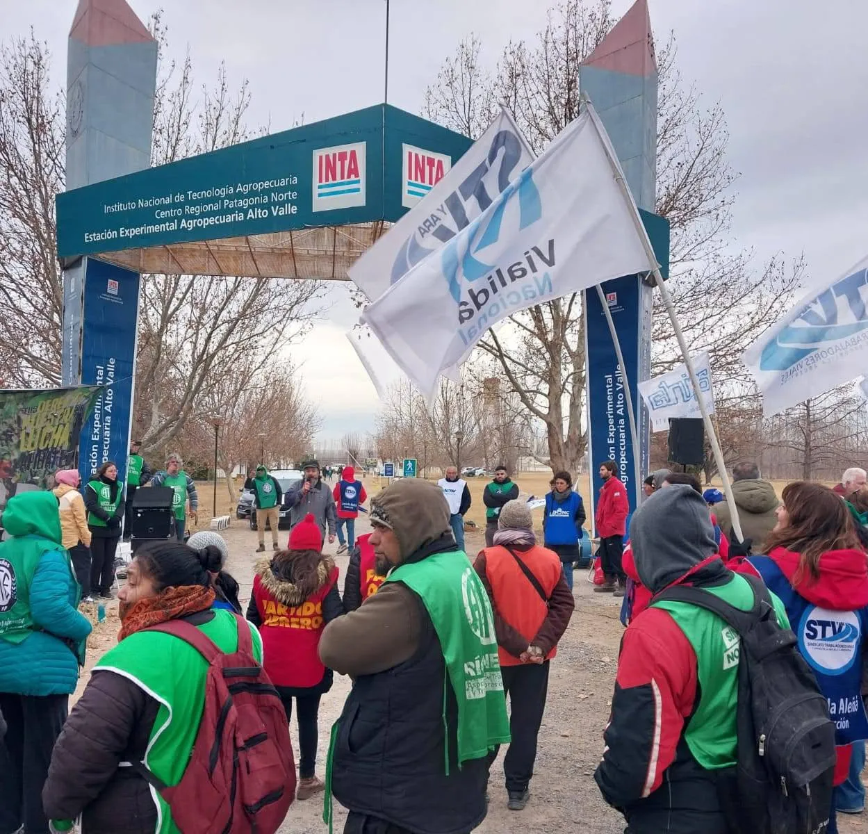 protesta INTA Vialidad