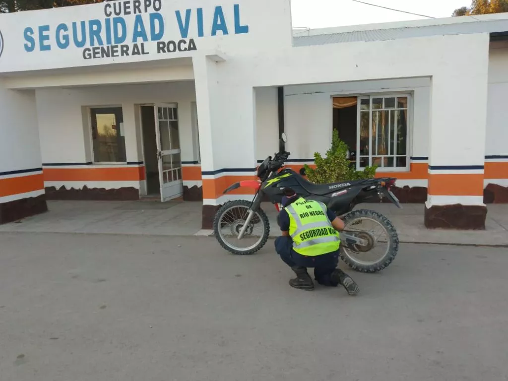 policía seguridad vial moto secuestrada