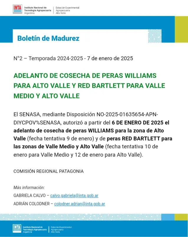 calendario de cosecha