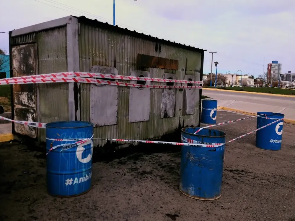 punto limpio quemado