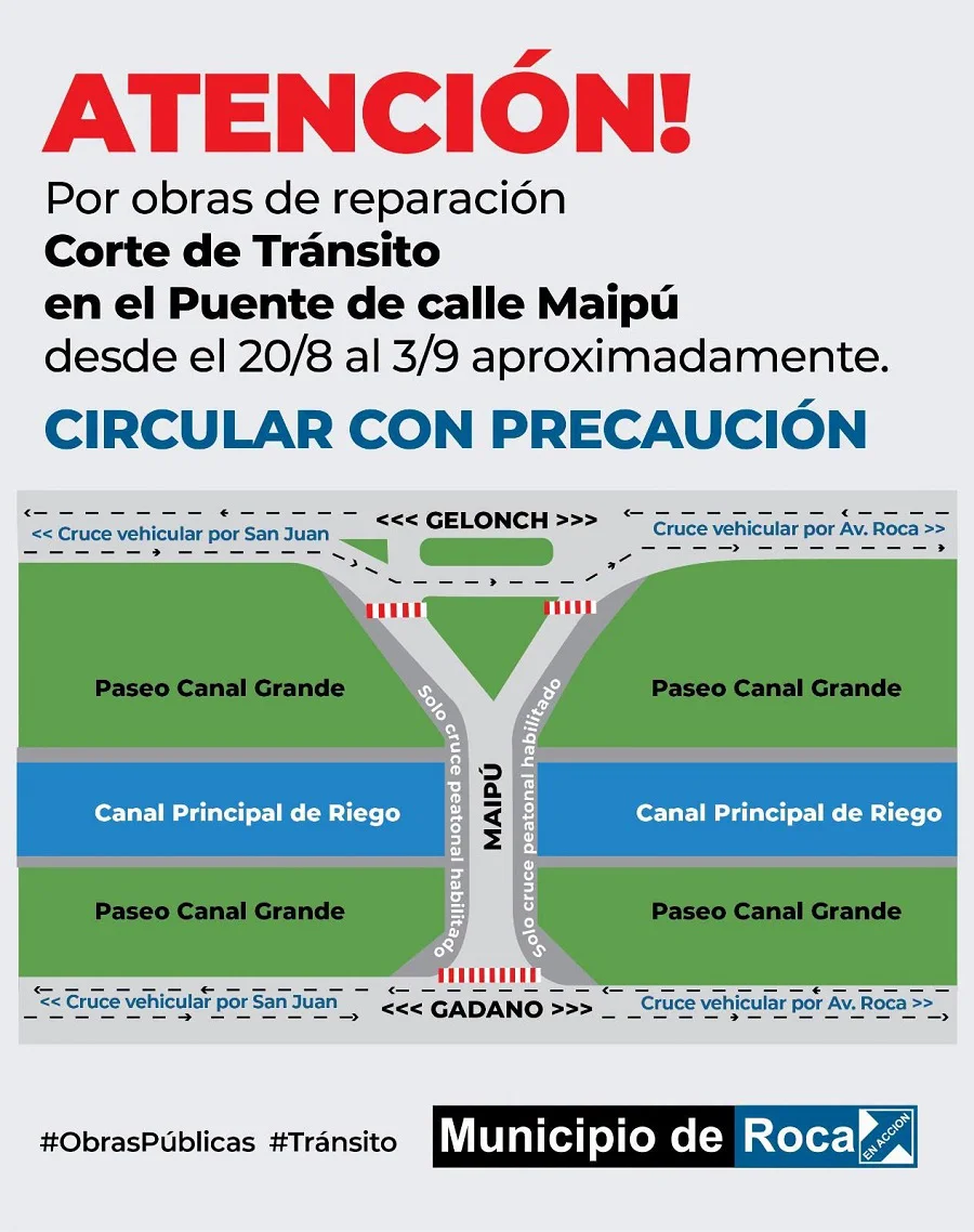 puente maipú reparación