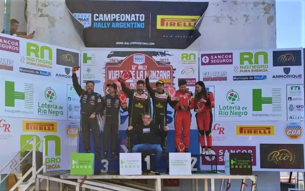 rally Manzana podio Cancio