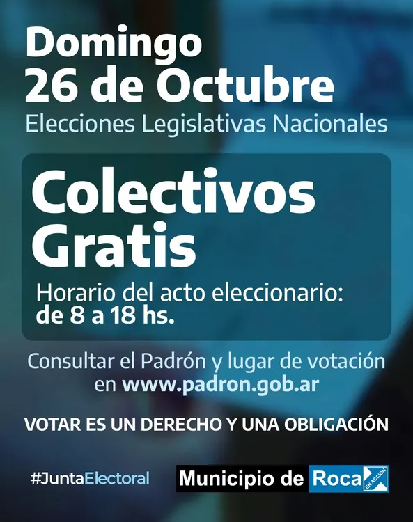 COLECTIVOS GRATIS ELECCIONES