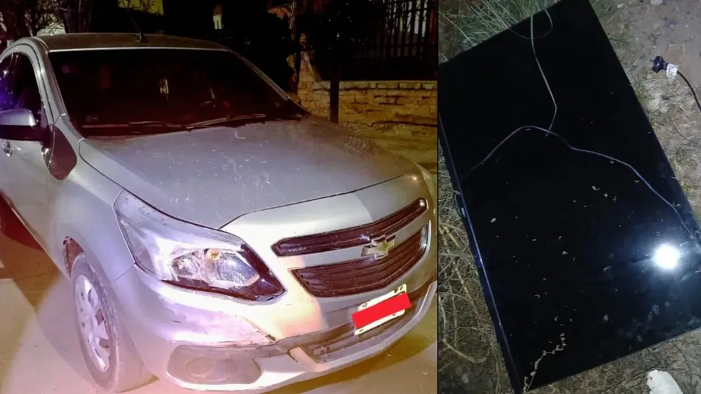 auto retenido y TV