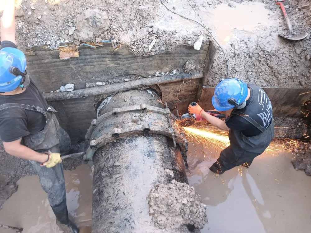 ARSA obra y corte de agua 3