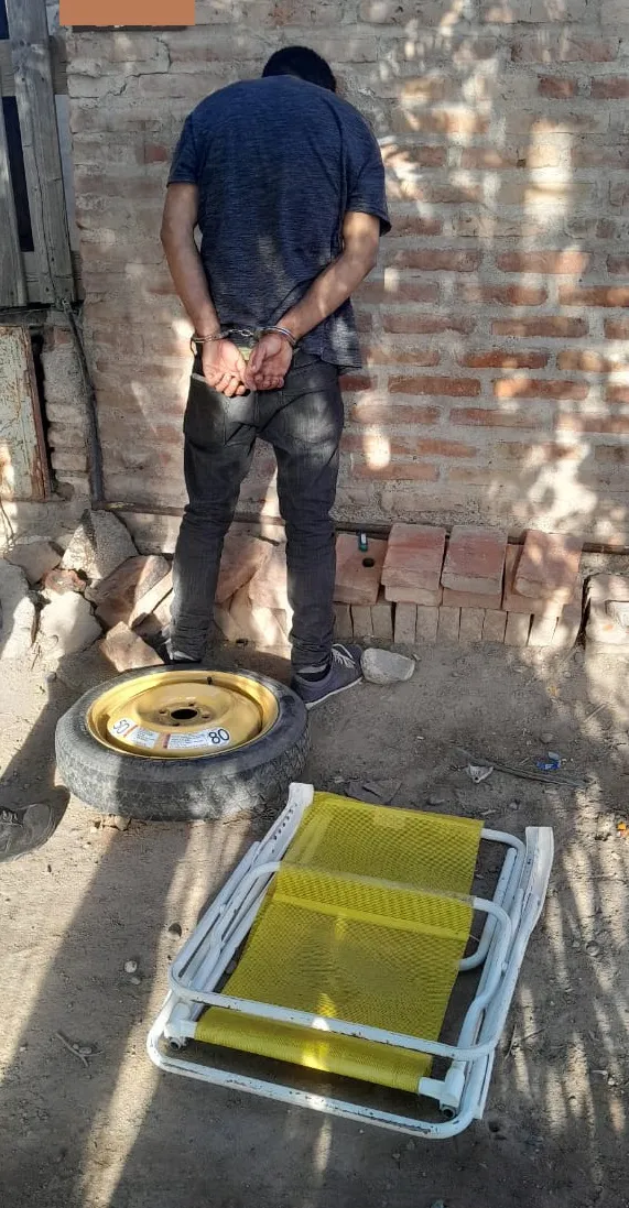 detenido robo auto