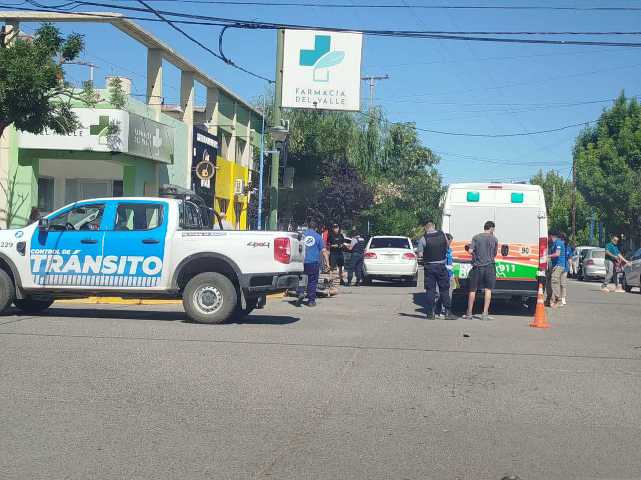 choque auto moto mitre y neuquén