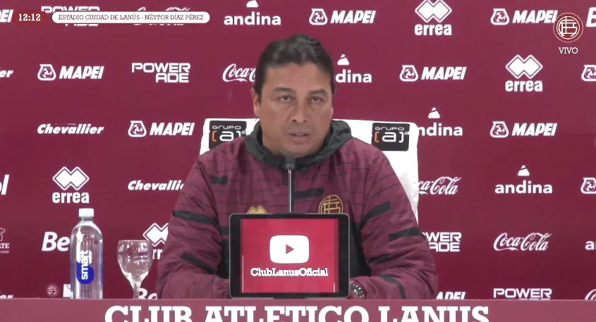 Seba Salomón DT Lanús conferencia