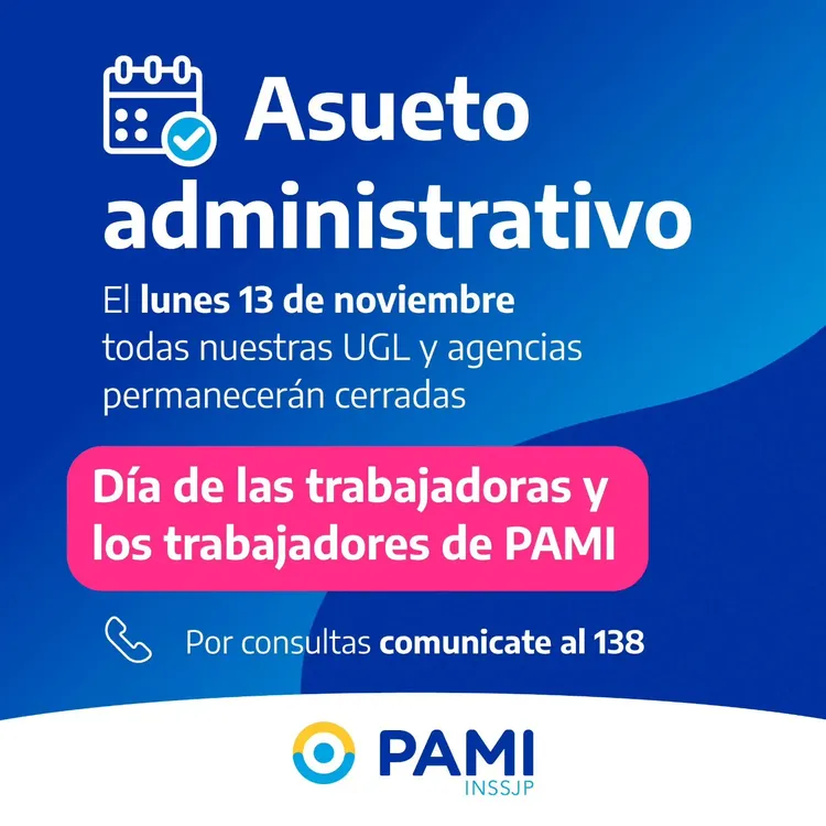 PAMI asueto lunes