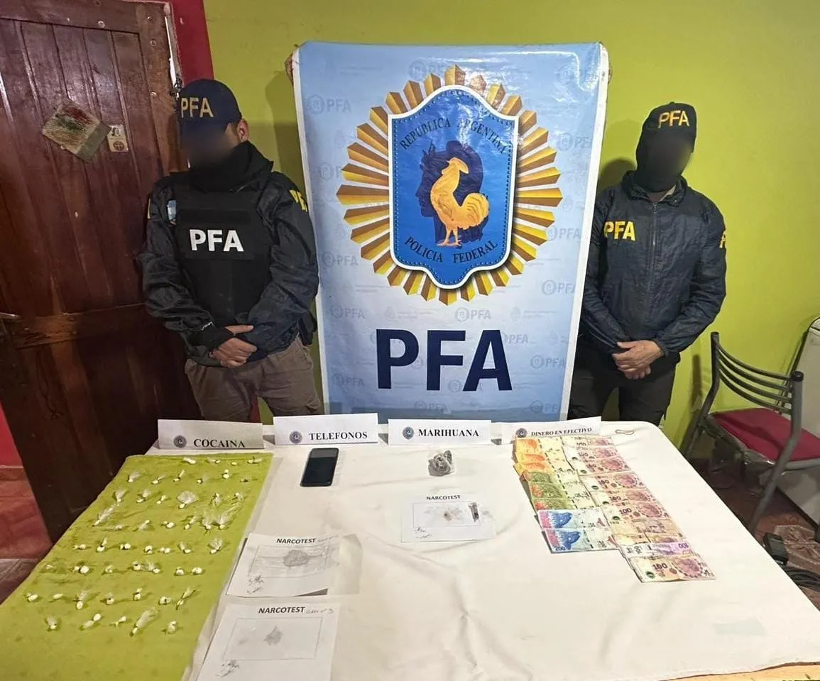 detenido droga PFA2