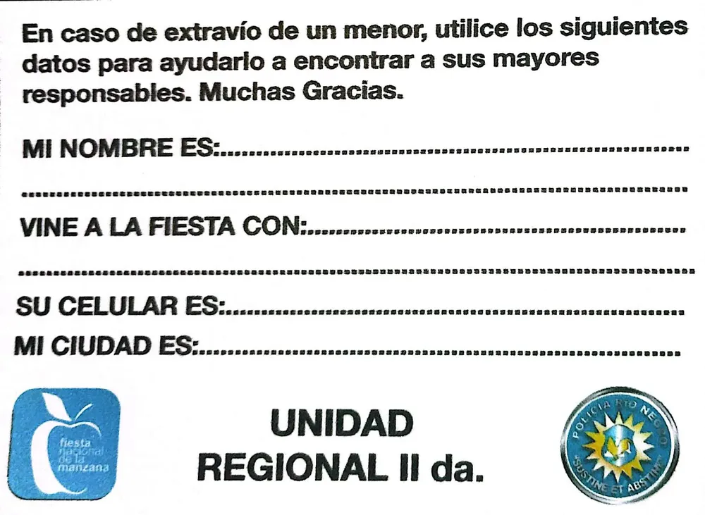 POLICIA EXTRAVÍO DE UN MENOR