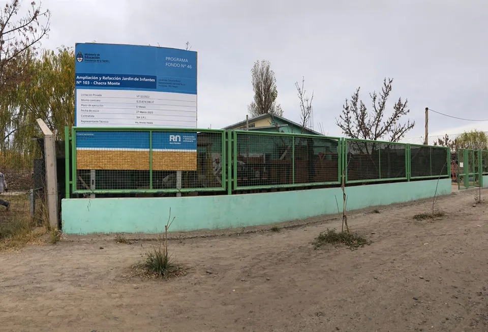 obra jardín chacramonte educación