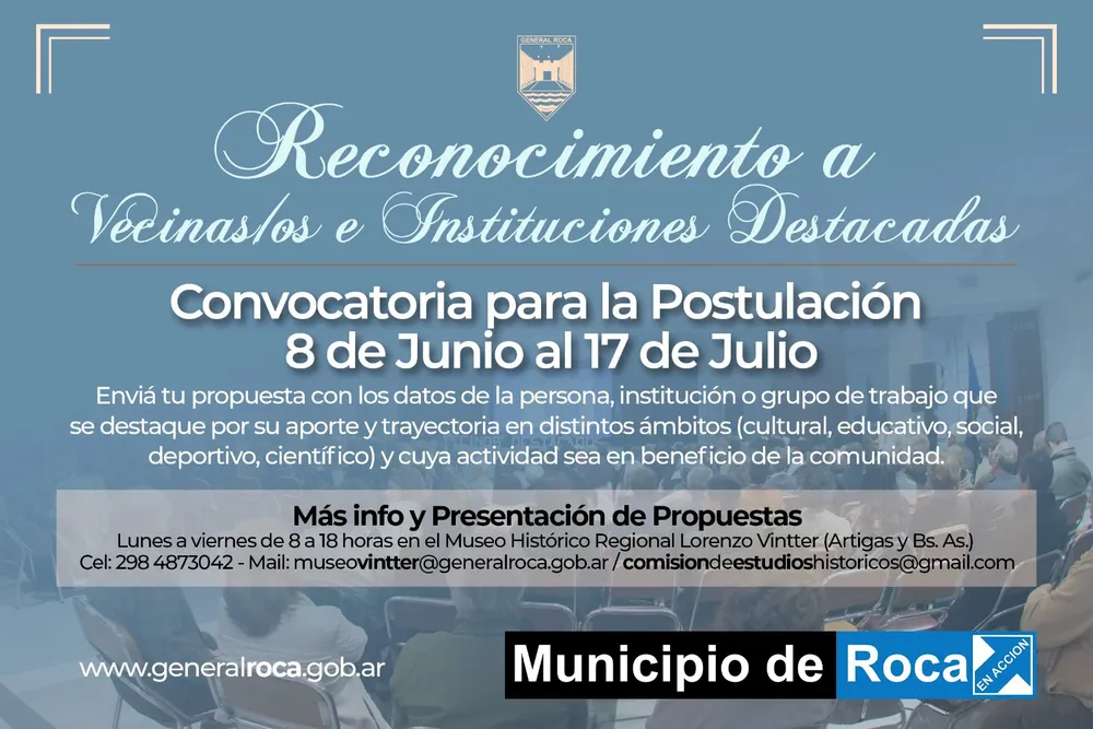 RECONOCIMIENTO vecinos destacados