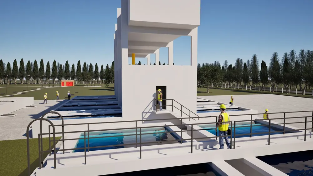 maqueta proyecto de agua en Roca