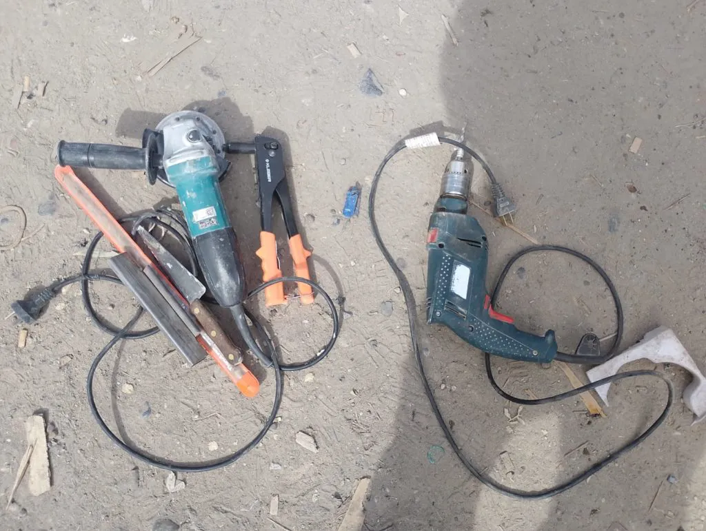 detenidos robo herramientas