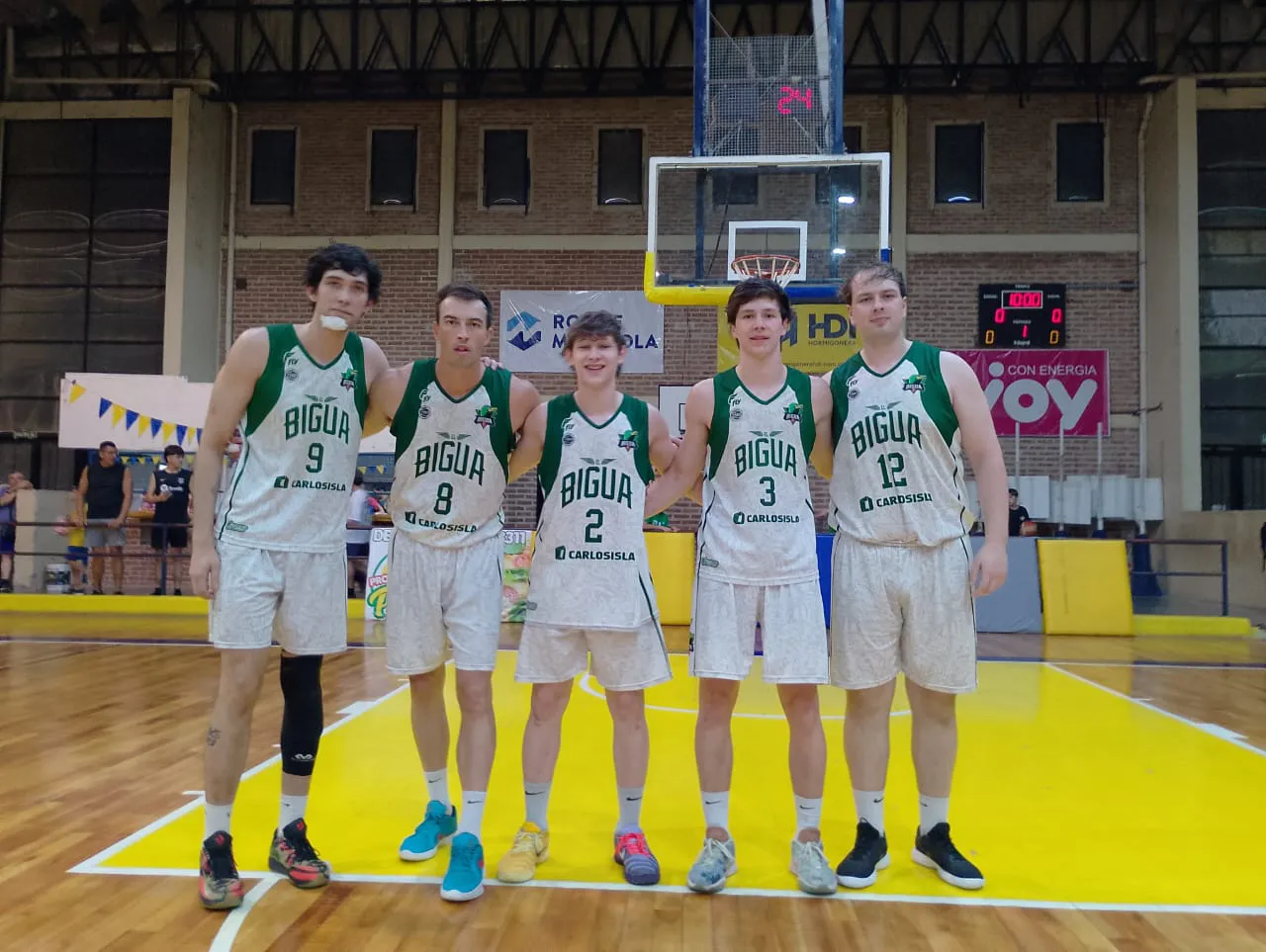 Bigua quinteto inicial